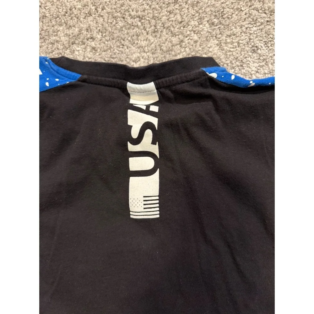 Southpole‎ NASA Logo Graphic T Shirt Mens Small Black Blue Space